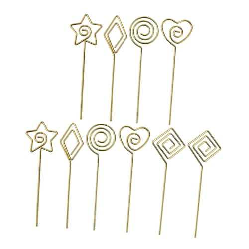 WEKAMOS 10 Stück Teiliges Goldene Memo Clips in Verschiedenen Formen Elegante Namensschildhalter und Tischkartenhalter für Fotos Notizen Geschäftskarten Vielseitig für Büro Restaurant WEKAMOS 10 Stück Teiliges Goldene Memo Clips in Verschiedenen Formen Elegante Namensschildhalter und Tischkartenhalter für Fotos Notizen Geschäftskarten Vielseitig für Büro Restaurant von WEKAMOS