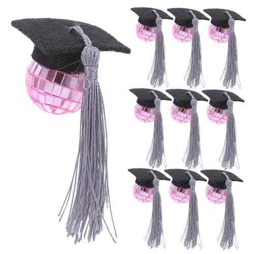 WEKAMOS 10 Stück Teiliges Graduation Season Cupcake Toppers mit Disco Ball und Quaste Einfache Diy Tortendeko Abschlusskappen Cupcake Dekoration für Kindergarten Doktorfeier WEKAMOS 10 Stück Teiliges Graduation Season Cupcake Toppers mit Disco Ball und Quaste Einfache Diy Tortendeko Abschlusskappen Cupcake Dekoration für Kindergarten Doktorfeier von WEKAMOS