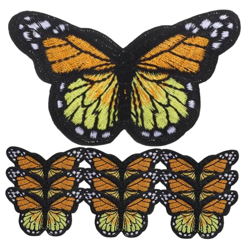WEKAMOS 10 Stück Teiliges Große Gelbe Schmetterling Bügelbilder zum Aufnähen Bestickte Stoffapplikationen für Diy Kleidung Reparatur Dekorative Eisen Patches für Jacken Hüte Taschen WEKAMOS 10 Stück Teiliges Große Gelbe Schmetterling Bügelbilder zum Aufnähen Bestickte Stoffapplikationen für Diy Kleidung Reparatur Dekorative Eisen Patches für Jacken Hüte Taschen von WEKAMOS