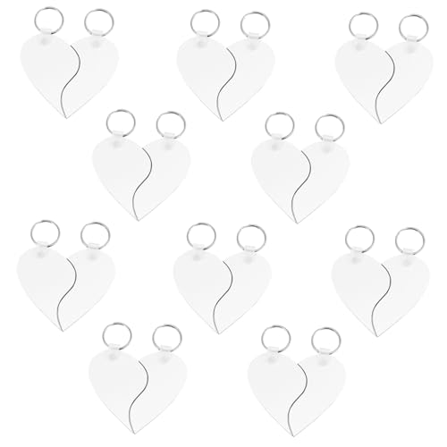 WEKAMOS 10 Stück Teiliges Herz Schlüsselanhänger Stilvoller DIY Blank Schlüsselring Kreative Herzform Dekoration Farbenfrohe Anhänger für Taschen Rucksäcke und Schlüsselbund WEKAMOS 10 Stück Teiliges Herz Schlüsselanhänger Stilvoller DIY Blank Schlüsselring Kreative Herzform Dekoration Farbenfrohe Anhänger für Taschen Rucksäcke und Schlüsselbund von WEKAMOS