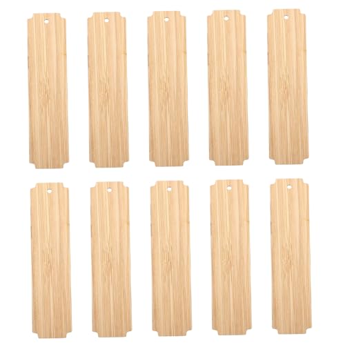 WEKAMOS 10 Stück Teiliges Holz Lesezeichen zum Basteln Unbehandelte Holz Tags aus Bambus DIY Blanko Bookmarks zum Bemalen Beschriften und Dekorieren für Schule Geschenke und WEKAMOS 10 Stück Teiliges Holz Lesezeichen zum Basteln Unbehandelte Holz Tags aus Bambus DIY Blanko Bookmarks zum Bemalen Beschriften und Dekorieren für Schule Geschenke und von WEKAMOS