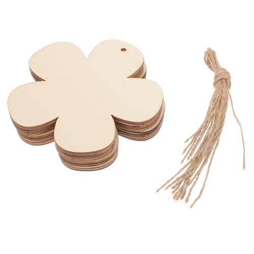 WEKAMOS 10 Stück Teiliges Holzblumen Zuschnitte Unbehandelt Robust Für DIY Bastelprojekte Kunst Dekoration Zubehör von WEKAMOS