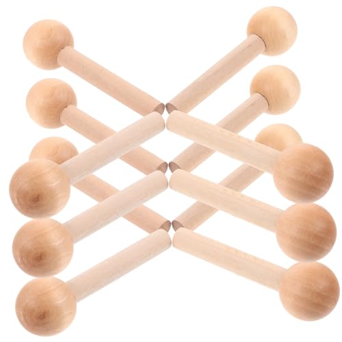 WEKAMOS 10 Stück Teiliges Holzrundstäbe aus Buchenholz für Lochwand Zubehör Glatte Polierte Holzstäbe als Haken und Trennstäbe für DIY Projekte und Organisation WEKAMOS 10 Stück Teiliges Holzrundstäbe aus Buchenholz für Lochwand Zubehör Glatte Polierte Holzstäbe als Haken und Trennstäbe für DIY Projekte und Organisation von WEKAMOS