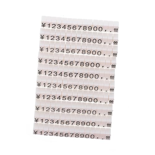 WEKAMOS 10 Stück Teiliges Kunststoff Preisschilder mit Zahlenanzeige für Schmuck Schmuckpreisschilder Leicht Verstellbar Glatte Oberfläche Geeignet für Einkaufszentren und Ladenware WEKAMOS 10 Stück Teiliges Kunststoff Preisschilder mit Zahlenanzeige für Schmuck Schmuckpreisschilder Leicht Verstellbar Glatte Oberfläche Geeignet für Einkaufszentren und Ladenware von WEKAMOS