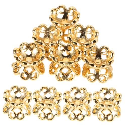 WEKAMOS 10 Stück Teiliges Kupfer Perlenkappen Doppelseitig Stabile Schmuck DIY Spacer Perlen für Armbänder Halsketten Langlebige Endkappen Zubehör für Schmuckherstellung WEKAMOS 10 Stück Teiliges Kupfer Perlenkappen Doppelseitig Stabile Schmuck DIY Spacer Perlen für Armbänder Halsketten Langlebige Endkappen Zubehör für Schmuckherstellung von WEKAMOS