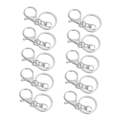 WEKAMOS 10 Stück Teiliges Lobster Karabiner Schlüsselanhänger aus Metall Drehbar Rostfrei Vielseitig für DIY Schlüsselringe Taschenanhänger Gürtelbefestigung Langlebig und Praktisch WEKAMOS 10 Stück Teiliges Lobster Karabiner Schlüsselanhänger aus Metall Drehbar Rostfrei Vielseitig für DIY Schlüsselringe Taschenanhänger Gürtelbefestigung Langlebig und Praktisch von WEKAMOS