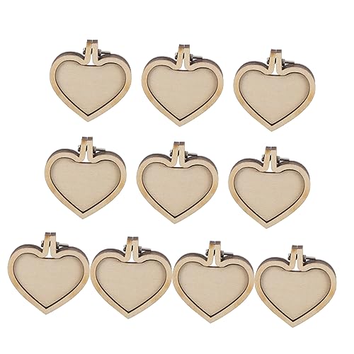 WEKAMOS 10 Stück Teiliges Mini Stickrahmen Holz und DIY Mini Stickrahmen für Schmuck und Bastelarbeiten Herzform für Kreative und Partys WEKAMOS 10 Stück Teiliges Mini Stickrahmen Holz und DIY Mini Stickrahmen für Schmuck und Bastelarbeiten Herzform für Kreative und Partys von WEKAMOS