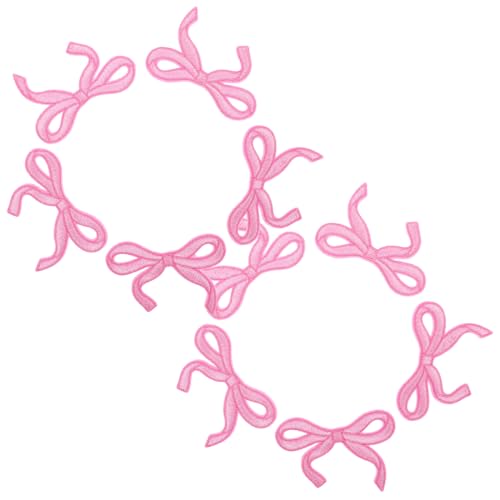 WEKAMOS 10 Stück Teiliges Pinke Schleifen Bügelflicken Bestickte Applikationen für Kleidung Jacken Taschen DIY Projekte Einfach Anzubringen Charmante Schleifenform Elegantes Design WEKAMOS 10 Stück Teiliges Pinke Schleifen Bügelflicken Bestickte Applikationen für Kleidung Jacken Taschen DIY Projekte Einfach Anzubringen Charmante Schleifenform Elegantes Design von WEKAMOS