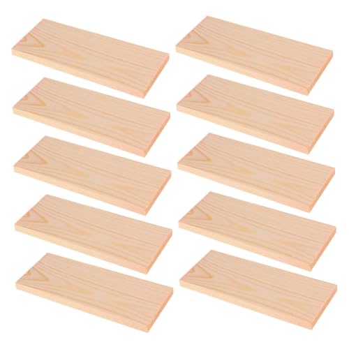 WEKAMOS 10 Stück Teiliges Rechteckige Robuste Kiefernholzplatten für DIY Bastelprojekte Schulmodelle und Holzschnitzerei Verzugsfrei und Langlebig für Kreative Heimdekoration WEKAMOS 10 Stück Teiliges Rechteckige Robuste Kiefernholzplatten für DIY Bastelprojekte Schulmodelle und Holzschnitzerei Verzugsfrei und Langlebig für Kreative Heimdekoration von WEKAMOS