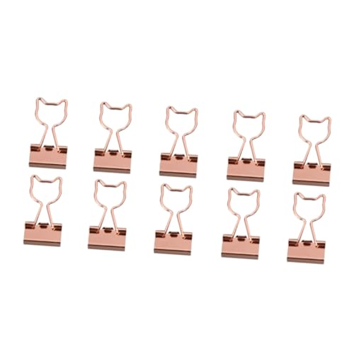 WEKAMOS 10 Stück Teiliges Roségold Binder Clips Katzenform Dekorative Büroklammern aus Metall Vielseitige Dokumentenhalter für Büro Schule und Zuhause Papierklemmen für Notizen und Belege WEKAMOS 10 Stück Teiliges Roségold Binder Clips Katzenform Dekorative Büroklammern aus Metall Vielseitige Dokumentenhalter für Büro Schule und Zuhause Papierklemmen für Notizen und Belege von WEKAMOS