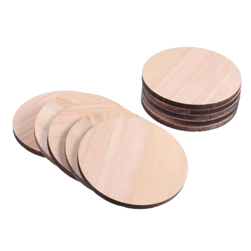 WEKAMOS 10 Stück Teiliges Runde Holzscheiben Unbehandelte Holzplättchen zum Basteln DIY Malen Beschriften Natürliche Holzscheiben ohne Rinde für Weihnachtsdeko und Handwerk WEKAMOS 10 Stück Teiliges Runde Holzscheiben Unbehandelte Holzplättchen zum Basteln DIY Malen Beschriften Natürliche Holzscheiben ohne Rinde für Weihnachtsdeko und Handwerk von WEKAMOS