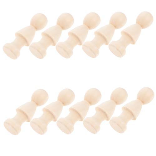 WEKAMOS 10 Stück Teiliges Unfertige Holzfiguren zum Bemalen DIY Peg Puppen aus Leichtem Holz Handbemalbare Holzpuppen für Kreative Dekoration und Freizeitgestaltung mit Familie und WEKAMOS 10 Stück Teiliges Unfertige Holzfiguren zum Bemalen DIY Peg Puppen aus Leichtem Holz Handbemalbare Holzpuppen für Kreative Dekoration und Freizeitgestaltung mit Familie und von WEKAMOS