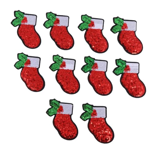 WEKAMOS 10 Stück Teiliges Weihnachtliche Aufbügel Pailletten Patches Bestickte Applikationen Langlebig und Modisch Geeignet für Kleidung DIY Reparatur und Festliche Dekoration WEKAMOS 10 Stück Teiliges Weihnachtliche Aufbügel Pailletten Patches Bestickte Applikationen Langlebig und Modisch Geeignet für Kleidung DIY Reparatur und Festliche Dekoration von WEKAMOS