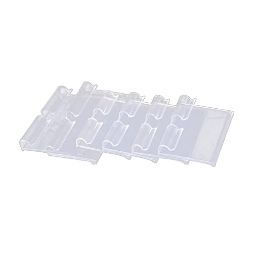 WEKAMOS 10 Stück Transparente Preisschilder aus PVC Langlebige Etikettenhalter für Supermärkte Einzelhandel und Geschäfte Einfach zu Verwenden für Preiskennzeichnungen von WEKAMOS