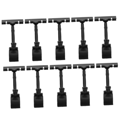 WEKAMOS 10 Stück Verstellbare Preisschildhalter Clips Schwarzer Retail Sign Holder für Etiketten Namenskarten Werbeschilder in Supermärkten Shops und Ausstellungen WEKAMOS 10 Stück Verstellbare Preisschildhalter Clips Schwarzer Retail Sign Holder für Etiketten Namenskarten Werbeschilder in Supermärkten Shops und Ausstellungen von WEKAMOS