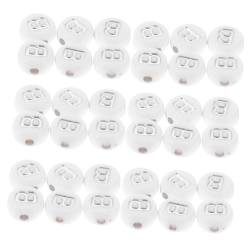 WEKAMOS 100 Stück Acryl Buchstabenperlen B Weiß-silber Flach Rund Kleine Alphabet Perlen für Schmuck DIY Armbänder Halsketten Schlüsselanhänger Bastelprojekte WEKAMOS 100 Stück Acryl Buchstabenperlen B Weiß-silber Flach Rund Kleine Alphabet Perlen für Schmuck DIY Armbänder Halsketten Schlüsselanhänger Bastelprojekte von WEKAMOS