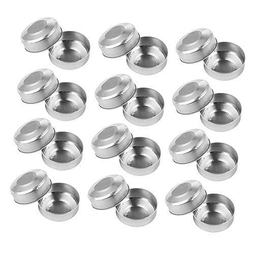 WEKAMOS 100 Stück Aluminium Teelichtdosen Leere Kerzenbehälter für DIY Kerzenherstellung Runde Teelicht Tassen Leichte und Langlebige Aluminiumform für Teelichter WEKAMOS 100 Stück Aluminium Teelichtdosen Leere Kerzenbehälter für DIY Kerzenherstellung Runde Teelicht Tassen Leichte und Langlebige Aluminiumform für Teelichter von WEKAMOS