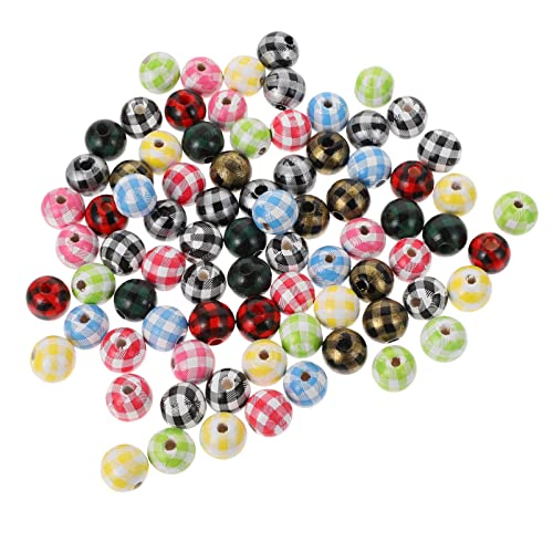 WEKAMOS 100 Stück Bunte Holzperlen DIY Schmuck Zubehör Runde Abstandshalterperlen für Armbänder und Bastelprojekte für Heimdekoration und Kreative WEKAMOS 100 Stück Bunte Holzperlen DIY Schmuck Zubehör Runde Abstandshalterperlen für Armbänder und Bastelprojekte für Heimdekoration und Kreative von WEKAMOS