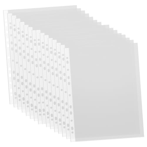 WEKAMOS 100 Stück Dokumententaschen Transparent Aktentaschen für Aktenordner Robust und Praktisch für Büro Schule und Reisen Dokumentenorganisation von WEKAMOS