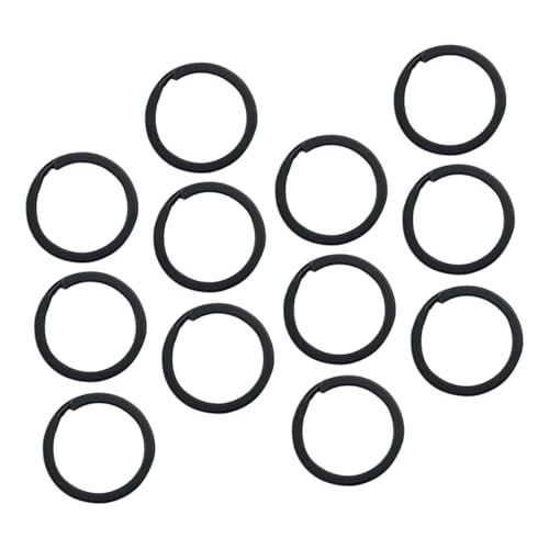 WEKAMOS 100 Stück Elektrophorese Schwarze Schlüsselringe Robuste Split Ringe für DIY Schlüsselanhänger zur Organisation von Schlüsseln und Bastelprojekten WEKAMOS 100 Stück Elektrophorese Schwarze Schlüsselringe Robuste Split Ringe für DIY Schlüsselanhänger zur Organisation von Schlüsseln und Bastelprojekten von WEKAMOS