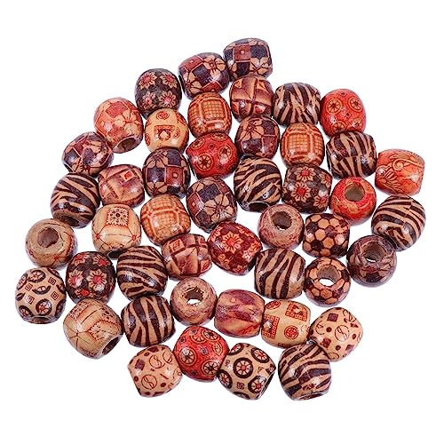 WEKAMOS 100 Stück Farbige Holzperlen für DIY Schmuckherstellung Runde Trommelperlen Holz für Ketten Armbänder und Bastelprojekte ca Zufällige Designs WEKAMOS 100 Stück Farbige Holzperlen für DIY Schmuckherstellung Runde Trommelperlen Holz für Ketten Armbänder und Bastelprojekte ca Zufällige Designs von WEKAMOS