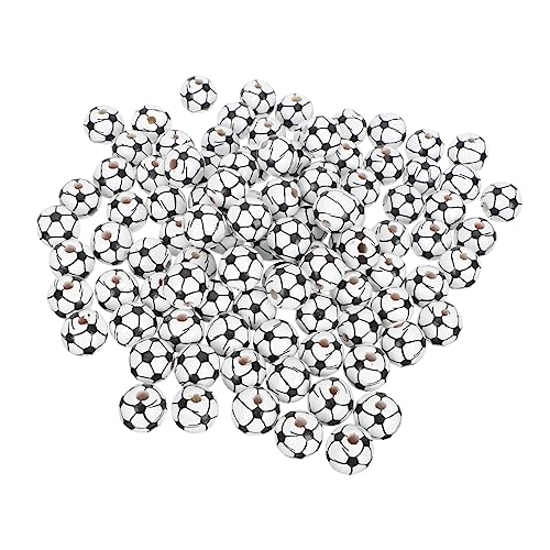 WEKAMOS 100 Stück Fußball Holzperlen für DIY Schmuckherstellung Runde Holzperlen für Armbänder und Bastelprojekte Hautfreundlich Glatt und Langlebig WEKAMOS 100 Stück Fußball Holzperlen für DIY Schmuckherstellung Runde Holzperlen für Armbänder und Bastelprojekte Hautfreundlich Glatt und Langlebig von WEKAMOS