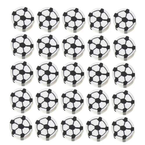WEKAMOS 100 Stück Fußballperlen Polymer für DIY Schmuck Bastelperlen für Armbänder und Schlüsselanhänger Haltbar und Farbecht für Kreative Projekte WEKAMOS 100 Stück Fußballperlen Polymer für DIY Schmuck Bastelperlen für Armbänder und Schlüsselanhänger Haltbar und Farbecht für Kreative Projekte von WEKAMOS