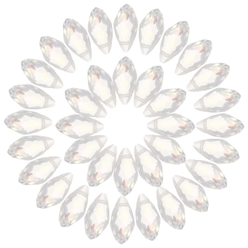 WEKAMOS 100 Stück Glasperlen Tropfenform Ab Langlebige Perlen zum Auffädeln Leichte Spacer Perlen für DIY Schmuckherstellung Geeignet für Halsketten Armbänder und Ohrringe WEKAMOS 100 Stück Glasperlen Tropfenform Ab Langlebige Perlen zum Auffädeln Leichte Spacer Perlen für DIY Schmuckherstellung Geeignet für Halsketten Armbänder und Ohrringe von WEKAMOS