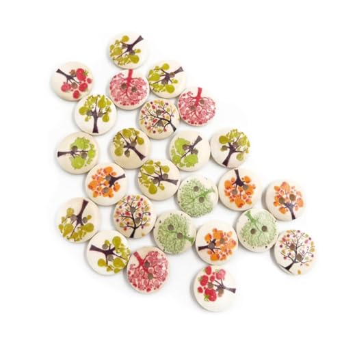 WEKAMOS 100 Stück Holzknöpfe Gemischt Naturholz Knöpfe für Nähen Basteln Scrapbooking DIY Kleidung Zubehör Langlebig Wasserfest WEKAMOS 100 Stück Holzknöpfe Gemischt Naturholz Knöpfe für Nähen Basteln Scrapbooking DIY Kleidung Zubehör Langlebig Wasserfest von WEKAMOS