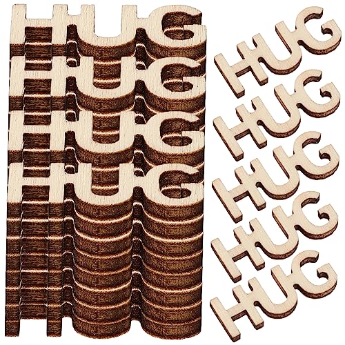 WEKAMOS 100 Stück Hug Holz Buchstaben Ausschnitte DIY Bastelmaterial für Valentinstag Hochzeiten Scrapbooking und Kreative Dekorationen WEKAMOS 100 Stück Hug Holz Buchstaben Ausschnitte DIY Bastelmaterial für Valentinstag Hochzeiten Scrapbooking und Kreative Dekorationen von WEKAMOS