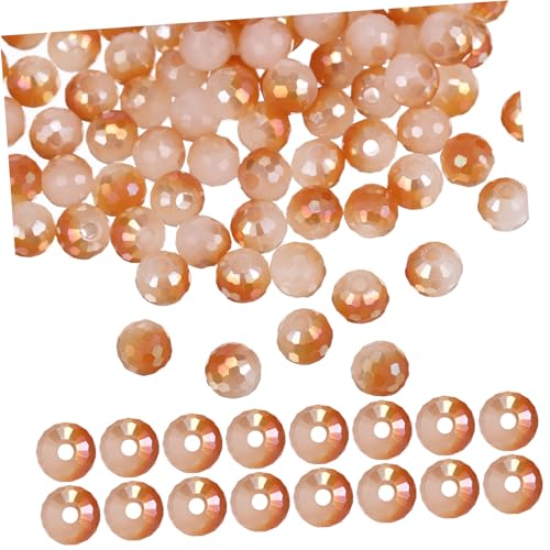 WEKAMOS 100 Stück Multifacettierte Glasperlen Langlebige DIY Schmuckperlen mit Dekorative Spacer Perlen zum Auffädeln Bastelzubehör für Armbänder und Halsketten WEKAMOS 100 Stück Multifacettierte Glasperlen Langlebige DIY Schmuckperlen mit Dekorative Spacer Perlen zum Auffädeln Bastelzubehör für Armbänder und Halsketten von WEKAMOS