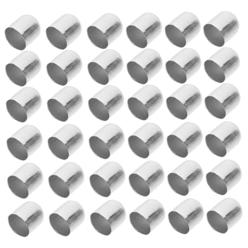 WEKAMOS 100 Stück Ohrrad Endkappen Metall Praktische Quasten Lederkordel Buckle Enden für DIY Schmuckprojekte Rostfrei und Leicht für Bastelarbeiten WEKAMOS 100 Stück Ohrrad Endkappen Metall Praktische Quasten Lederkordel Buckle Enden für DIY Schmuckprojekte Rostfrei und Leicht für Bastelarbeiten von WEKAMOS