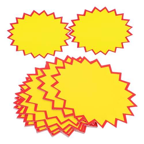 WEKAMOS 100 Stück Preisetiketten Werbeetiketten aus Papier für Supermärkte und Geschäfte Einfach zu Bedienen Stabile Clips Geeignet für Preisschilder Verkaufsschilder und Etikettenhalter von WEKAMOS