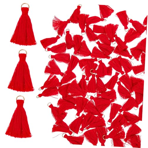 WEKAMOS 100 Stück Quasten Anhänger in Rot Zarte DIY Schmuckanhänger Dekorative Hängequasten für Schlüsselanhänger Taschen Bastelprojekte und Wohnaccessoires WEKAMOS 100 Stück Quasten Anhänger in Rot Zarte DIY Schmuckanhänger Dekorative Hängequasten für Schlüsselanhänger Taschen Bastelprojekte und Wohnaccessoires von WEKAMOS