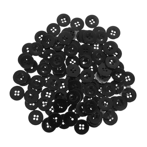 WEKAMOS 100 Stück Runde Knöpfe aus Stabilem Resin mit Breitem Rand Leichte Strapazierfähige Nähknöpfe für DIY Kleidung für Hemden Anzüge Mäntel und Pullover von WEKAMOS