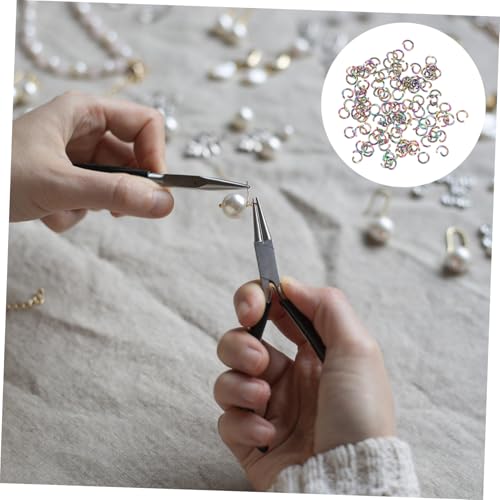 WEKAMOS 100 Stück Sprungringe Biegeringe Schmuckzubehör Rostfrei Langlebig Bunte DIY Schmuckherstellung Ringe für Halsketten Armbänder Ohrringe WEKAMOS 100 Stück Sprungringe Biegeringe Schmuckzubehör Rostfrei Langlebig Bunte DIY Schmuckherstellung Ringe für Halsketten Armbänder Ohrringe von WEKAMOS