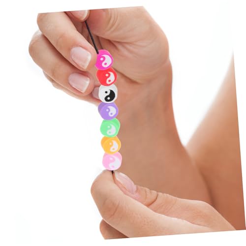 WEKAMOS 100 Stück Taichi Polymer Clay Perlen Bunt Rund Flach Spacer Perlen DIY Schmuckherstellung Armbänder Halsketten Ohrringe Kreativ Vielseitig für Persönliche Styles WEKAMOS 100 Stück Taichi Polymer Clay Perlen Bunt Rund Flach Spacer Perlen DIY Schmuckherstellung Armbänder Halsketten Ohrringe Kreativ Vielseitig für Persönliche Styles von WEKAMOS