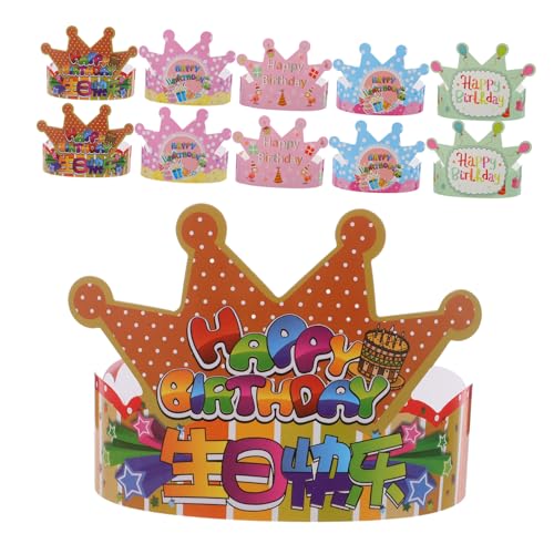 WEKAMOS 100 Stück Teiliges Geburtstag Papier Bunte Party Kopfbedeckungen für Mädchen Leichte Komfortable Papphüte als Mitgebsel und Geburtstagsdeko für Kindergeburtstag und Partyspaß WEKAMOS 100 Stück Teiliges Geburtstag Papier Bunte Party Kopfbedeckungen für Mädchen Leichte Komfortable Papphüte als Mitgebsel und Geburtstagsdeko für Kindergeburtstag und Partyspaß von WEKAMOS