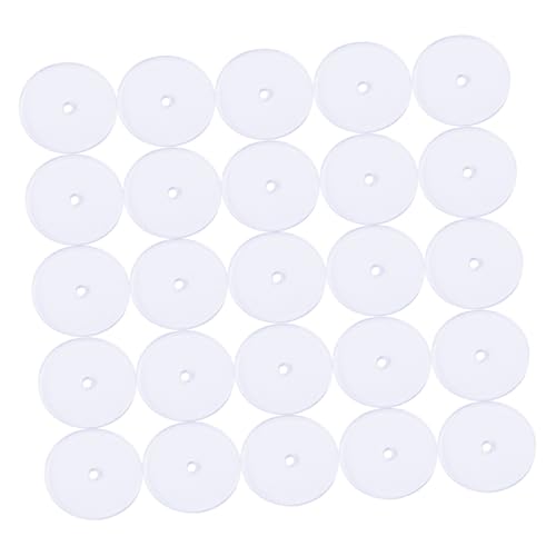 WEKAMOS 100 Stück Transparente Ohrringstopper Pads aus Kunststoff Schmerzlindernde Ohrrückseiten für Ohrstecker Stabilisierende Umweltfreundliche DIY Ohrschmuck Zubehör von WEKAMOS
