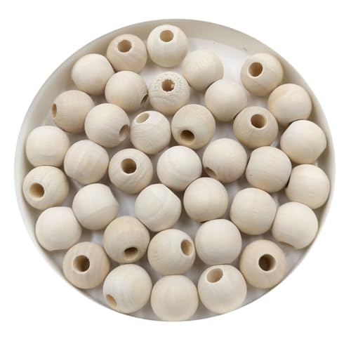 WEKAMOS 100 Stück Unlackierte Natürliche Holzperlen für Basteln DIY Schmuckherstellung Early Learning Holzperlen zum Auffädeln und Künstlerisches Handwerk WEKAMOS 100 Stück Unlackierte Natürliche Holzperlen für Basteln DIY Schmuckherstellung Early Learning Holzperlen zum Auffädeln und Künstlerisches Handwerk von WEKAMOS