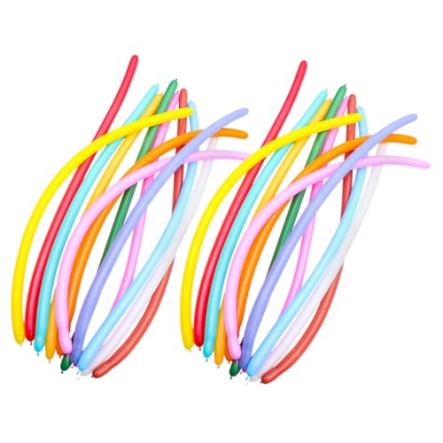 WEKAMOS 100 Stück Zauberballon Langer Ballon Partyballons Engagierte Luftballons Lange Luftballons Drehen Luftballons Dekorationen Für Hochzeitsballons Ballondekore Emulsion von WEKAMOS