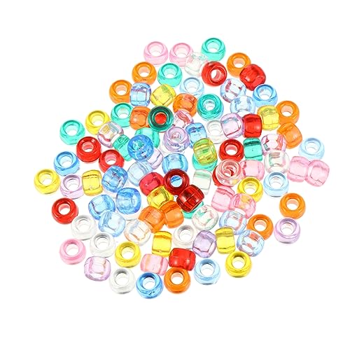 WEKAMOS 1000 Stück DIY Handgemachte Schmuckperlen Acryl Große Loch Barrel Beads für Armbänder für Bastelarbeiten und WEKAMOS 1000 Stück DIY Handgemachte Schmuckperlen Acryl Große Loch Barrel Beads für Armbänder für Bastelarbeiten und von WEKAMOS