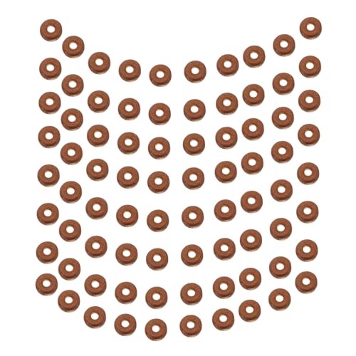WEKAMOS 1000 Stück Mini Holzperlen mit Glatte Oberfläche Kaffeebraune Flache Ovale Holzperlen für DIY Schmuckherstellung Multifunktionale Bastelperlen für Armbänder Halsketten WEKAMOS 1000 Stück Mini Holzperlen mit Glatte Oberfläche Kaffeebraune Flache Ovale Holzperlen für DIY Schmuckherstellung Multifunktionale Bastelperlen für Armbänder Halsketten von WEKAMOS