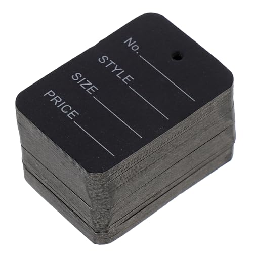 WEKAMOS 1000 Stück Preisetiketten Kleidung Anhänger aus Papier Schwarz für Einzelhandel Bekleidung Ladenausstattung WEKAMOS 1000 Stück Preisetiketten Kleidung Anhänger aus Papier Schwarz für Einzelhandel Bekleidung Ladenausstattung von WEKAMOS