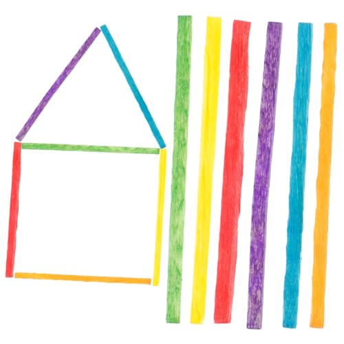 WEKAMOS 1000 Stück Teiliges Bunte Holzstäbchen Gelb DIY Bastelstäbchen für Ungiftige Eisstiele aus Naturbelassenem Holz für Schulprojekte und Handarbeiten WEKAMOS 1000 Stück Teiliges Bunte Holzstäbchen Gelb DIY Bastelstäbchen für Ungiftige Eisstiele aus Naturbelassenem Holz für Schulprojekte und Handarbeiten von WEKAMOS