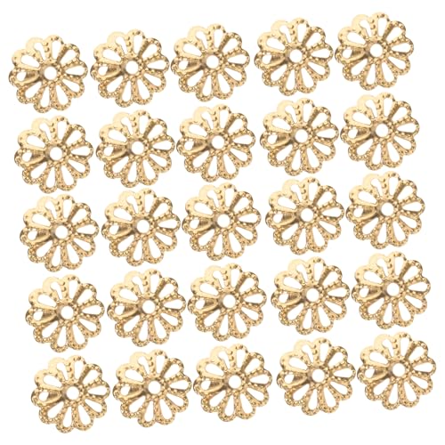 WEKAMOS 1000 Stück Teiliges Metall Perlenkappen Filigrane Blütenform Vintage Stil DIY Schmuckzubehör für Halsketten und Armbänder Leicht Vielseitig für Bastelbedarf WEKAMOS 1000 Stück Teiliges Metall Perlenkappen Filigrane Blütenform Vintage Stil DIY Schmuckzubehör für Halsketten und Armbänder Leicht Vielseitig für Bastelbedarf von WEKAMOS