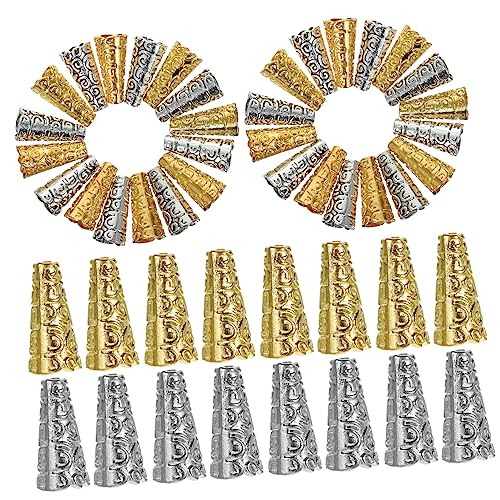 WEKAMOS 100Stücke Quasten Endkappen Sicherem Legierungsmaterial Austauschbare Kabelschlösser für DIY Schmuckherstellung Retro Vintage Stil für Armbänder und Schlüsselanhänger WEKAMOS 100Stücke Quasten Endkappen Sicherem Legierungsmaterial Austauschbare Kabelschlösser für DIY Schmuckherstellung Retro Vintage Stil für Armbänder und Schlüsselanhänger von WEKAMOS