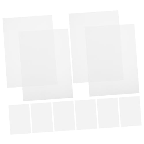 WEKAMOS 10Blätter Bedruckbares Mattiertes Blatt PVC Material für Lesezeichen Kompatibel mit Farbstoff und Pigmenttinten Vielseitig Einsetzbar für von WEKAMOS