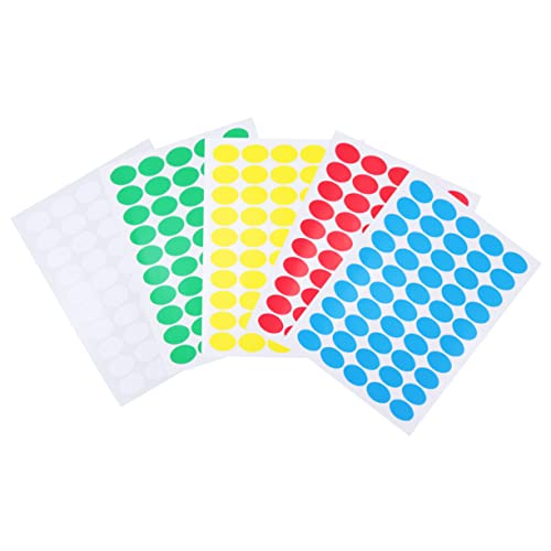 WEKAMOS 10Blätter Bunte Etikettenaufkleber Runde Selbstklebende Sticker Rot Gelb Blau Grün und Weiß für und Bürobedarf Hochwertige Papieretiketten Einfach WEKAMOS 10Blätter Bunte Etikettenaufkleber Runde Selbstklebende Sticker Rot Gelb Blau Grün und Weiß für und Bürobedarf Hochwertige Papieretiketten Einfach von WEKAMOS