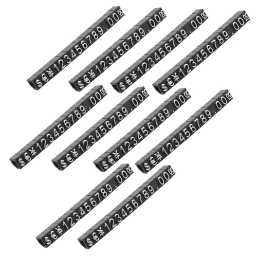 WEKAMOS 10Sätze Display Transparente Preisschilder aus Elegant für Einzelhandel Juweliergeschäfte Lebensmittelgeschäfte Langlebig und Ansprechend von WEKAMOS